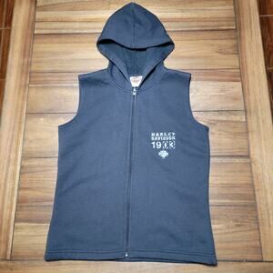 Harley Davidson Hooded Full Zip Vest Jacket "HD of NOLA" - Size Medium